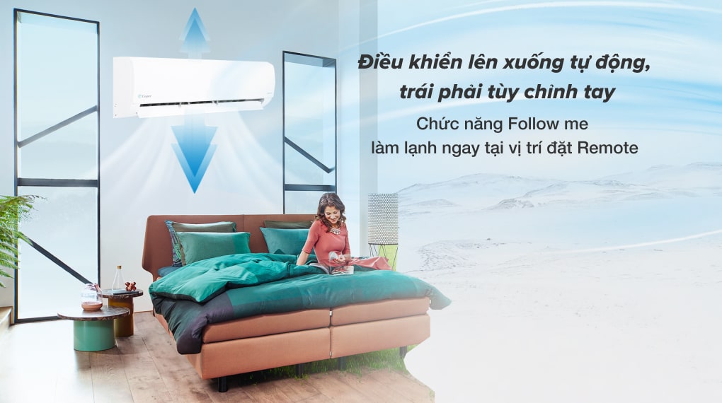 Máy lạnh Casper Inverter 2 HP IC-18TL32 - Cơ chế thổi gió