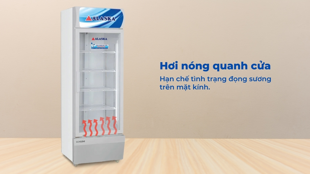 Hơi nóng quanh cửa giúp hạn chế tình trạng đọng sương trên mặt kính