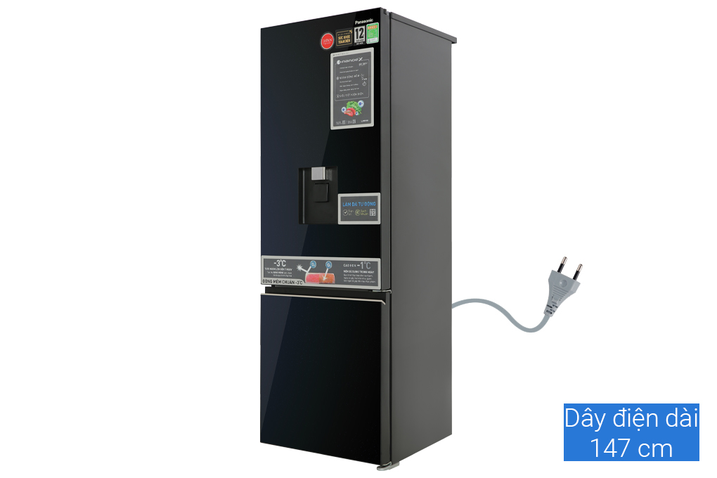 Hình ảnh sản phẩm - [NR-BV361WGKV] Tủ lạnh Panasonic Inverter 325 lít 