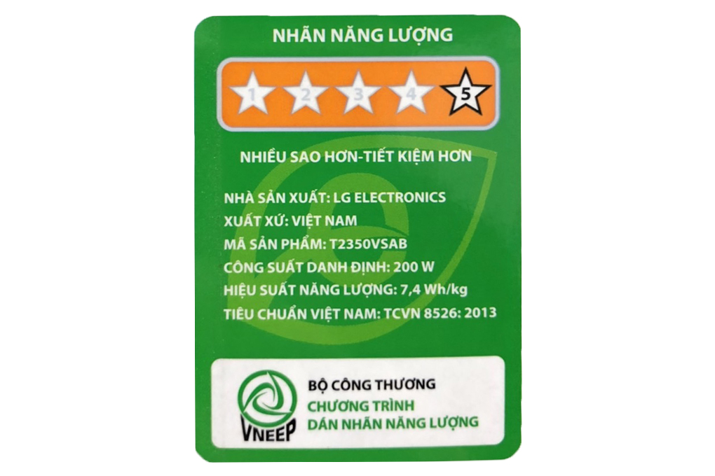 Hình ảnh sản phẩm - [T2350VSAB] Máy giặt LG Inverter 10.5 kg 