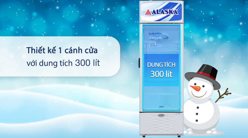 Tủ mát Alaska Inverter 300 lít LC 533HI - Tổng quan thiết kế