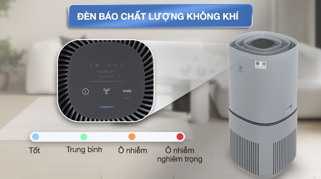 Đèn báo chất lượng không khí - Máy lọc không khí Electrolux EP53-46UGA 40W