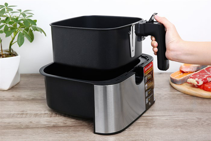 Hình ảnh sản phẩm - [KF-AF70EV-ST] Nồi Chiên Không Dầu Sharp 7 Lít