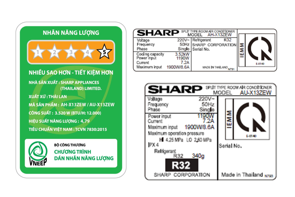 Hình ảnh sản phẩm - [AH-X13ZEW] Máy lạnh Sharp Inverter 1.5 HP AH-X13ZEW