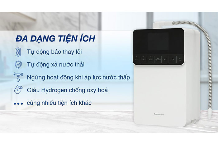 Hình ảnh sản phẩm - [TK-AS700-WVN] Máy Lọc Nước Điện Giải Ion Kiềm Panasonic 5 Tấm Điện Cực