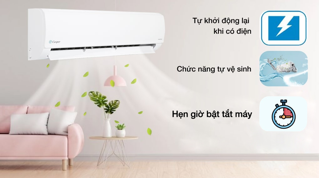 Máy lạnh Casper Inverter 2 HP IC-18TL32 - Tiện ích
