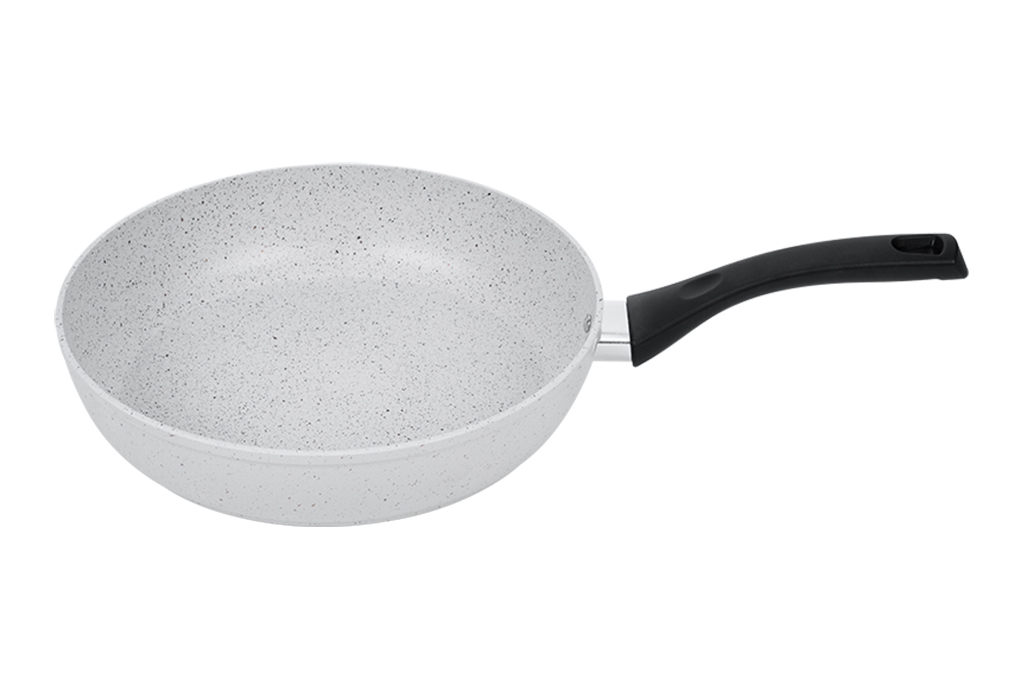 Hình ảnh sản phẩm - [H23106-J24] Chảo cao cấp vân đá trắng Supor Rock Marble 24cm (6 cái/thùng)