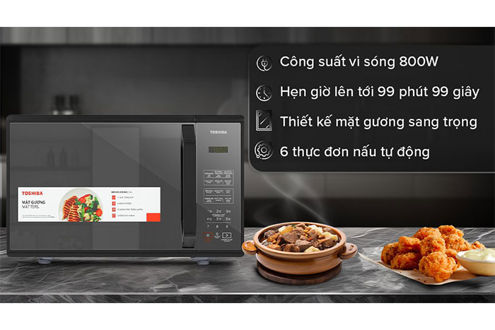 Hình ảnh sản phẩm - [MM-EM25PE(BM)] Lò Vi Sóng Toshiba 25 Lít