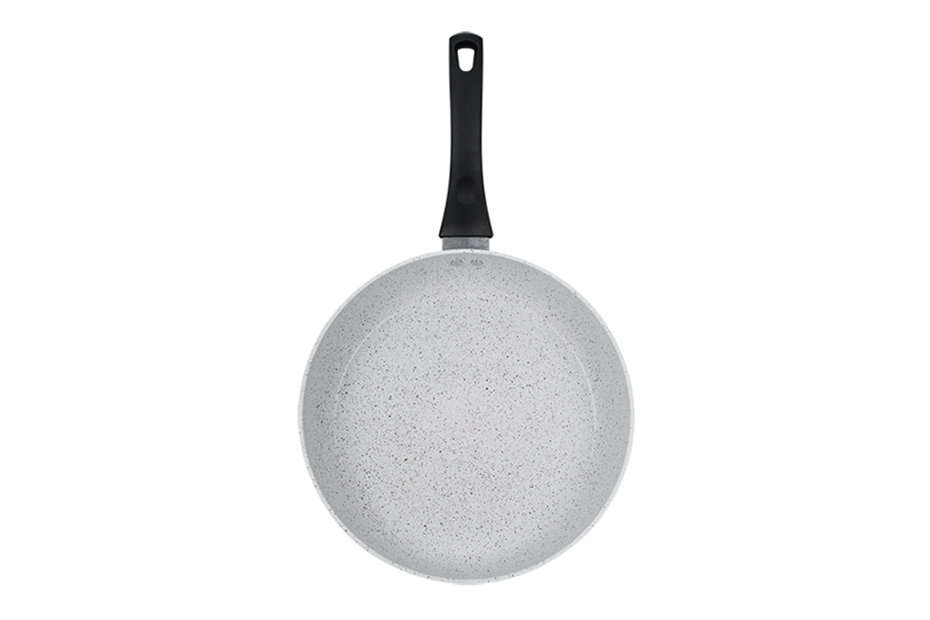 Hình ảnh sản phẩm - [H23106-J24] Chảo cao cấp vân đá trắng Supor Rock Marble 24cm (6 cái/thùng)
