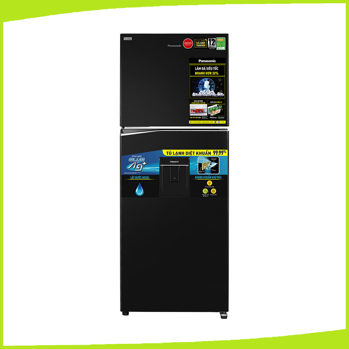 Hình ảnh sản phẩm - [NR-TL381GPKV] Tủ lạnh Panasonic Inverter 366 lít 